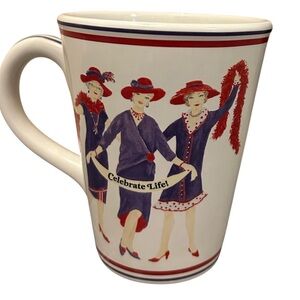 Red Hat Society Celebrate Life Ceramic Mug